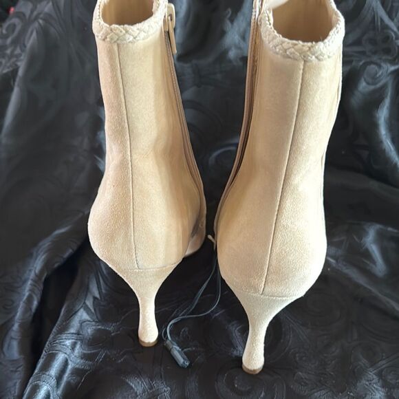 EXPRESS  Braided detail suede  Ankle Boots - Picture 2 of 9